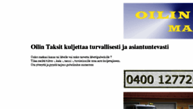 What Oilintaksit.fi website looked like in 2017 (6 years ago)