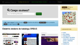 What Orbus.pl website looked like in 2017 (6 years ago)