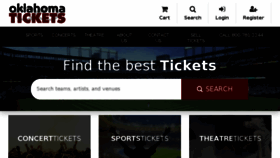 What Oklahomatickets.com website looked like in 2017 (6 years ago)
