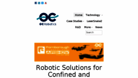 What Ocrobotics.com website looked like in 2017 (6 years ago)