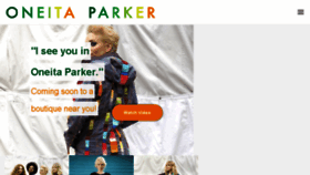 What Oneitaparker.com website looked like in 2017 (6 years ago)