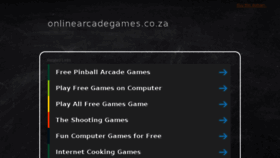What Onlinearcadegames.co.za website looked like in 2017 (6 years ago)