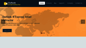 What Outlook-email-extractor.com website looked like in 2017 (6 years ago)