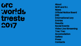 What Orcworlds2017.com website looked like in 2017 (8 years ago)