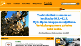 What Opike.fi website looked like in 2017 (6 years ago)