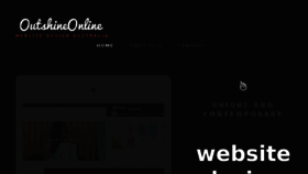 What Outshineonline.com.au website looked like in 2017 (6 years ago)