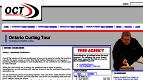 What Ontariocurlingtour.com website looked like in 2017 (6 years ago)