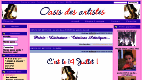 What Oasisdesartistes.org website looked like in 2017 (6 years ago)