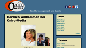 What Oniro-media.com website looked like in 2017 (6 years ago)