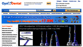 What Oyodental.de website looked like in 2017 (6 years ago)