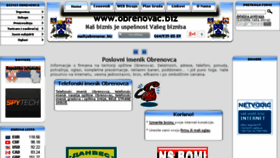 What Obrenovac.biz website looked like in 2017 (6 years ago)