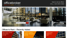 What Officebroker.com website looked like in 2017 (6 years ago)