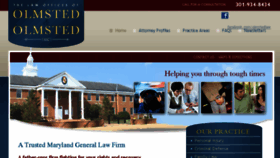 What Olmstedlawyers.com website looked like in 2017 (6 years ago)
