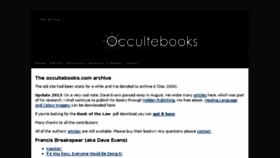 What Occultebooks.com website looked like in 2017 (6 years ago)