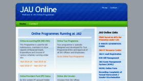 What Online.jau.in website looked like in 2017 (6 years ago)