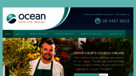 What Oceanwebsitedesign.com.au website looked like in 2017 (6 years ago)