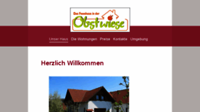 What Obstwiese.de website looked like in 2017 (6 years ago)