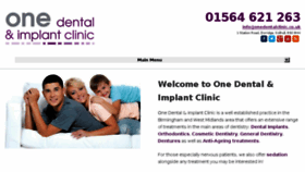 What Onedentalclinic.co.uk website looked like in 2017 (6 years ago)