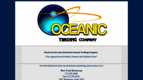 What Oceanictradingco.com website looked like in 2017 (6 years ago)