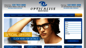 What Opticalise.com website looked like in 2017 (6 years ago)