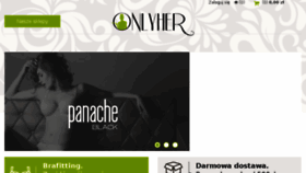 What Onlyher.pl website looked like in 2017 (6 years ago)