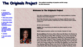 What Originalsproject.us website looked like in 2017 (6 years ago)