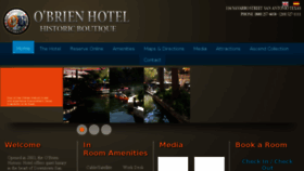 What Obrienhotel.com website looked like in 2017 (6 years ago)