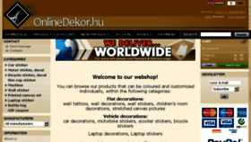 What Onlinedekor.hu website looked like in 2017 (6 years ago)