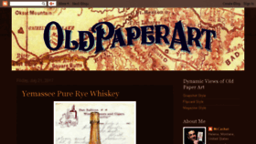 What Oldpaperart.blogspot.com website looked like in 2017 (6 years ago)