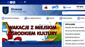 What Orzesze.pl website looked like in 2017 (6 years ago)