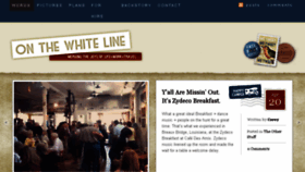 What Onthewhiteline.com website looked like in 2017 (6 years ago)