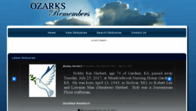 What Ozarksremembers.com website looked like in 2017 (6 years ago)