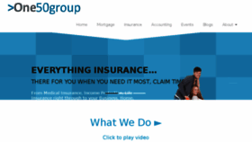 What One50group.co.nz website looked like in 2017 (6 years ago)