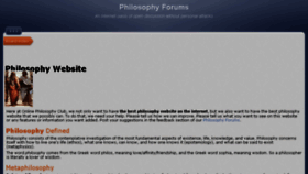 What Onlinephilosophyclub.com website looked like in 2017 (6 years ago)