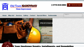 What Oldtownhandyman.net website looked like in 2017 (6 years ago)