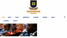 What Oakwoodschool.org.uk website looked like in 2017 (6 years ago)