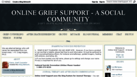 What Onlinegriefsupport.com website looked like in 2017 (6 years ago)