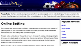 What Onlinebetting.eu website looked like in 2017 (6 years ago)