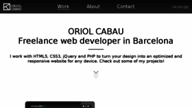 What Oriolcabau.com website looked like in 2017 (6 years ago)