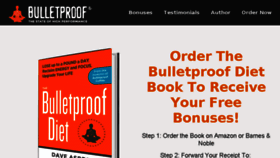What Orderbulletproofdietbook.com website looked like in 2017 (6 years ago)