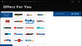 What Offerzforyou.com website looked like in 2017 (6 years ago)