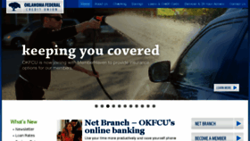 What Okfcu.com website looked like in 2017 (6 years ago)