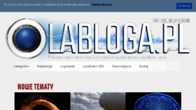 What Olabloga.pl website looked like in 2017 (6 years ago)