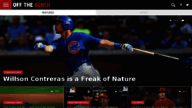 What Offthebenchbaseball.com website looked like in 2017 (6 years ago)
