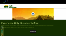 What Ootybookings.in website looked like in 2017 (6 years ago)