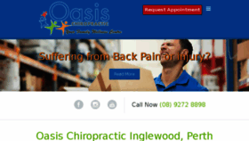 What Oasischiropractic.com.au website looked like in 2017 (6 years ago)