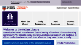 What Onlinelibrary.london.ac.uk website looked like in 2017 (6 years ago)