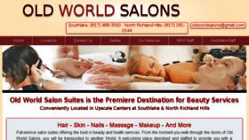 What Oldworldsalons.com website looked like in 2017 (6 years ago)