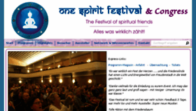 What One-spirit-festival.de website looked like in 2017 (6 years ago)