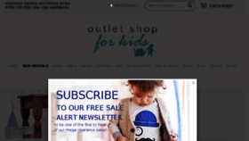 What Outletshopforkids.com.au website looked like in 2017 (6 years ago)